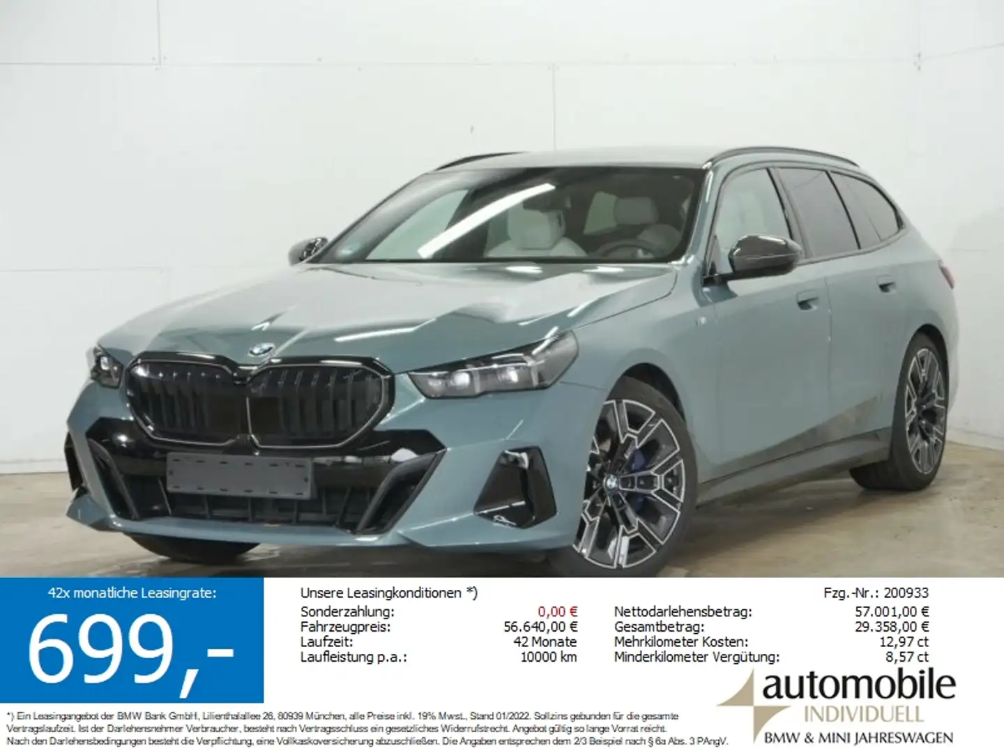 BMW 520 d AT xDrive M Sport Pro ACC Standheiz Ahk Pan Groen - 1