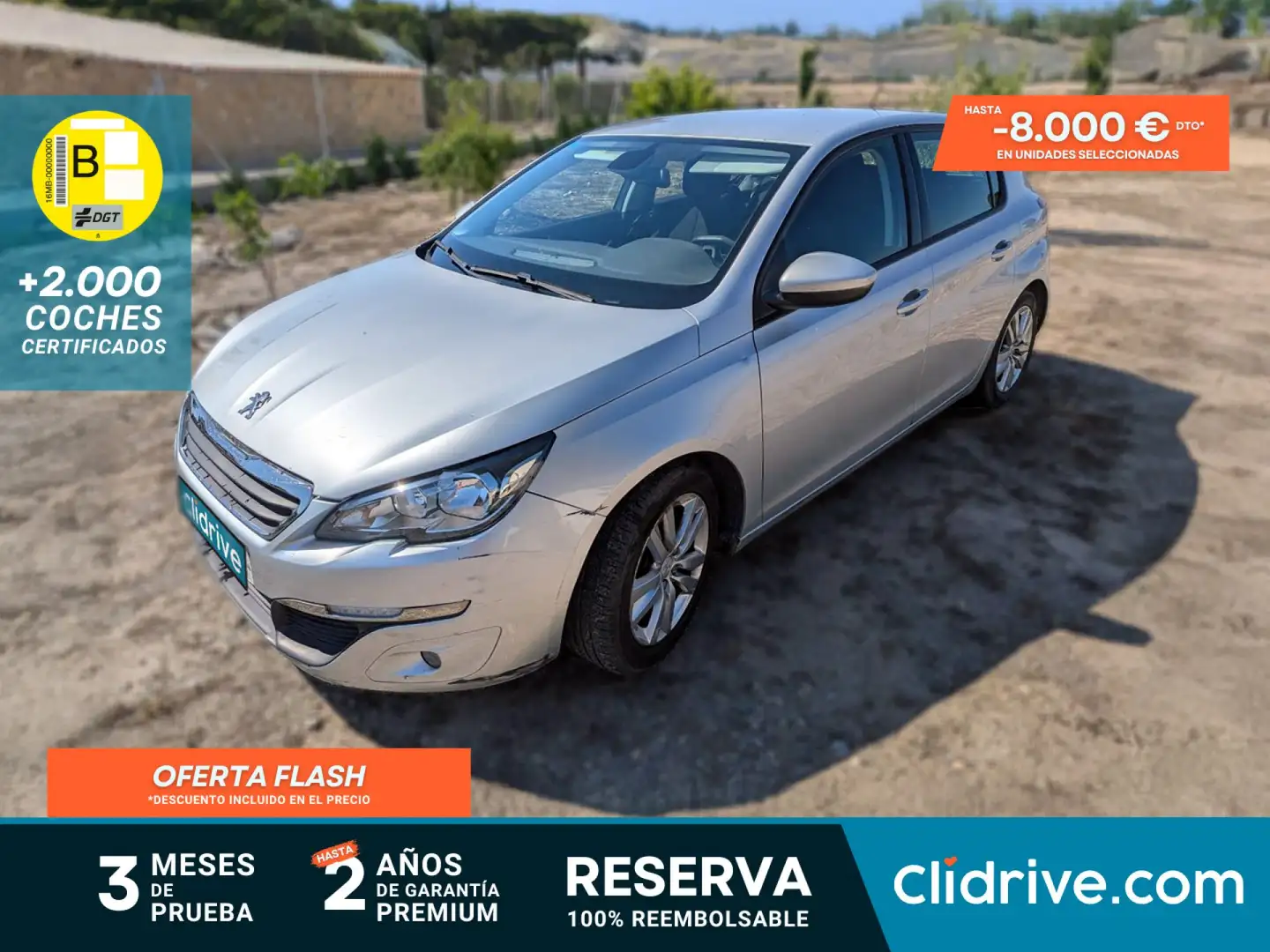 Peugeot 308 1.6HDI Access FAP Gris - 1