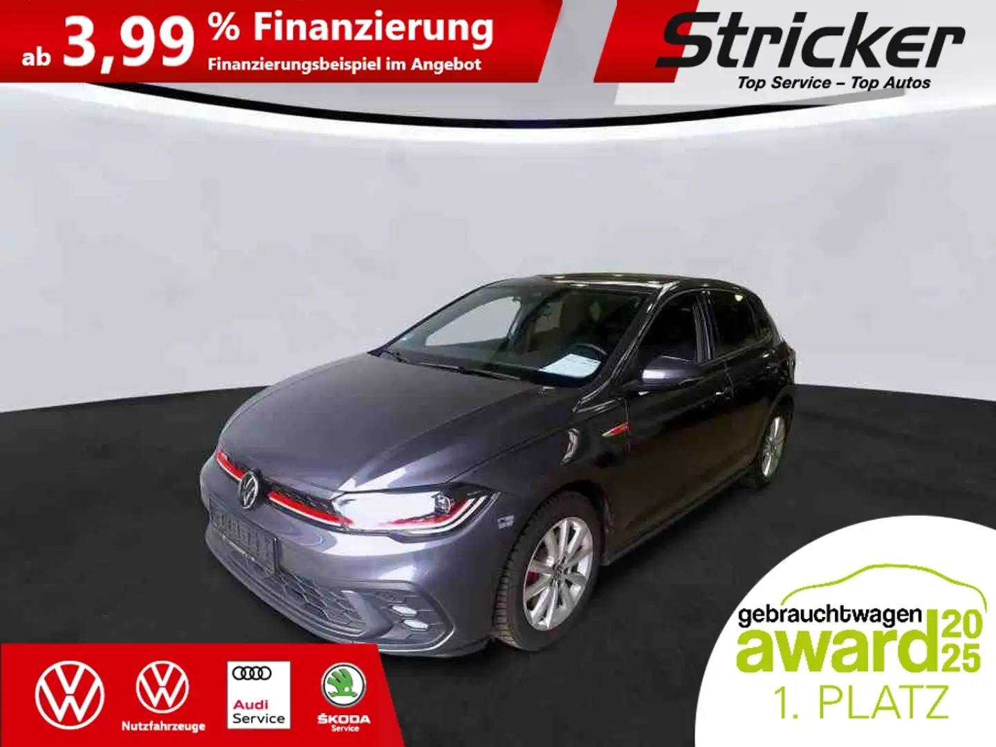 Volkswagen Polo GTI 2.0TSI DSG 249,-ohne Anzahlung Beats ACC Kame Grau - 2