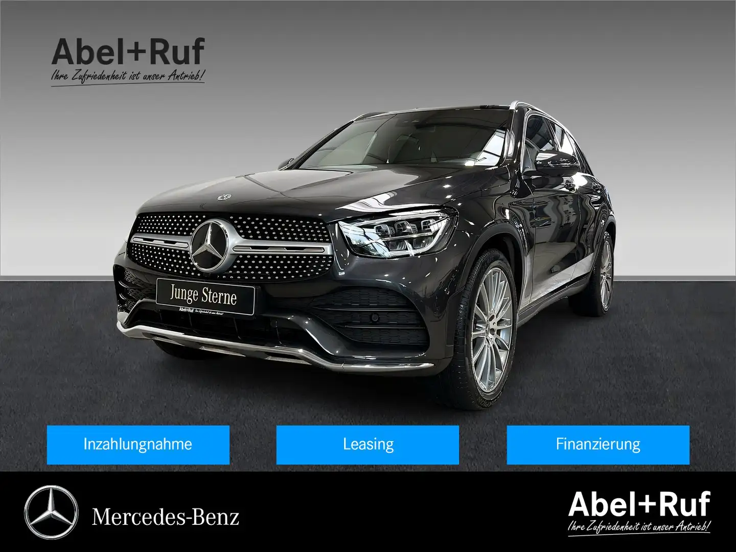 Mercedes-Benz GLC 300 e 4M AMG+LED+DISTRO+CHROM+TotW+AHK+360° Grigio - 1