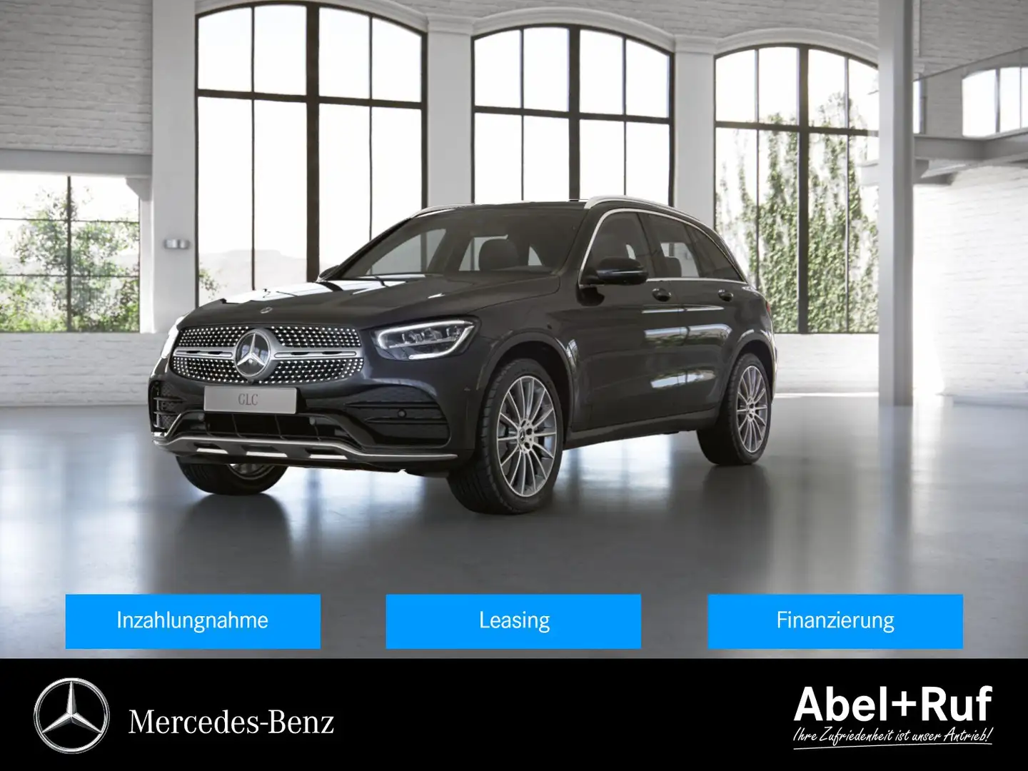 Mercedes-Benz GLC 300 e 4M AMG+LED+DISTRO+CHROM+TotW+AHK+360° Grau - 1