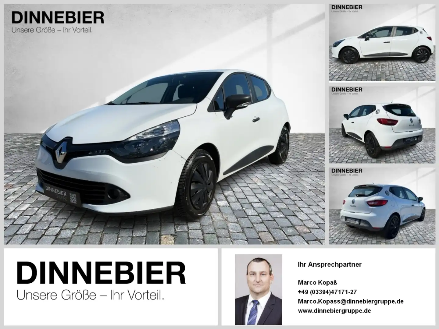 Renault Clio 1,2l 16V Start Klimaanlage Blanc - 1