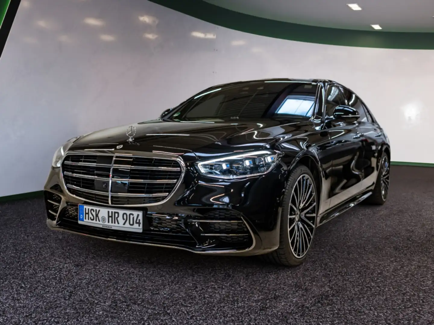 Mercedes-Benz S 350 d 4MATIC Limousine Langversion Abstands Schwarz - 2