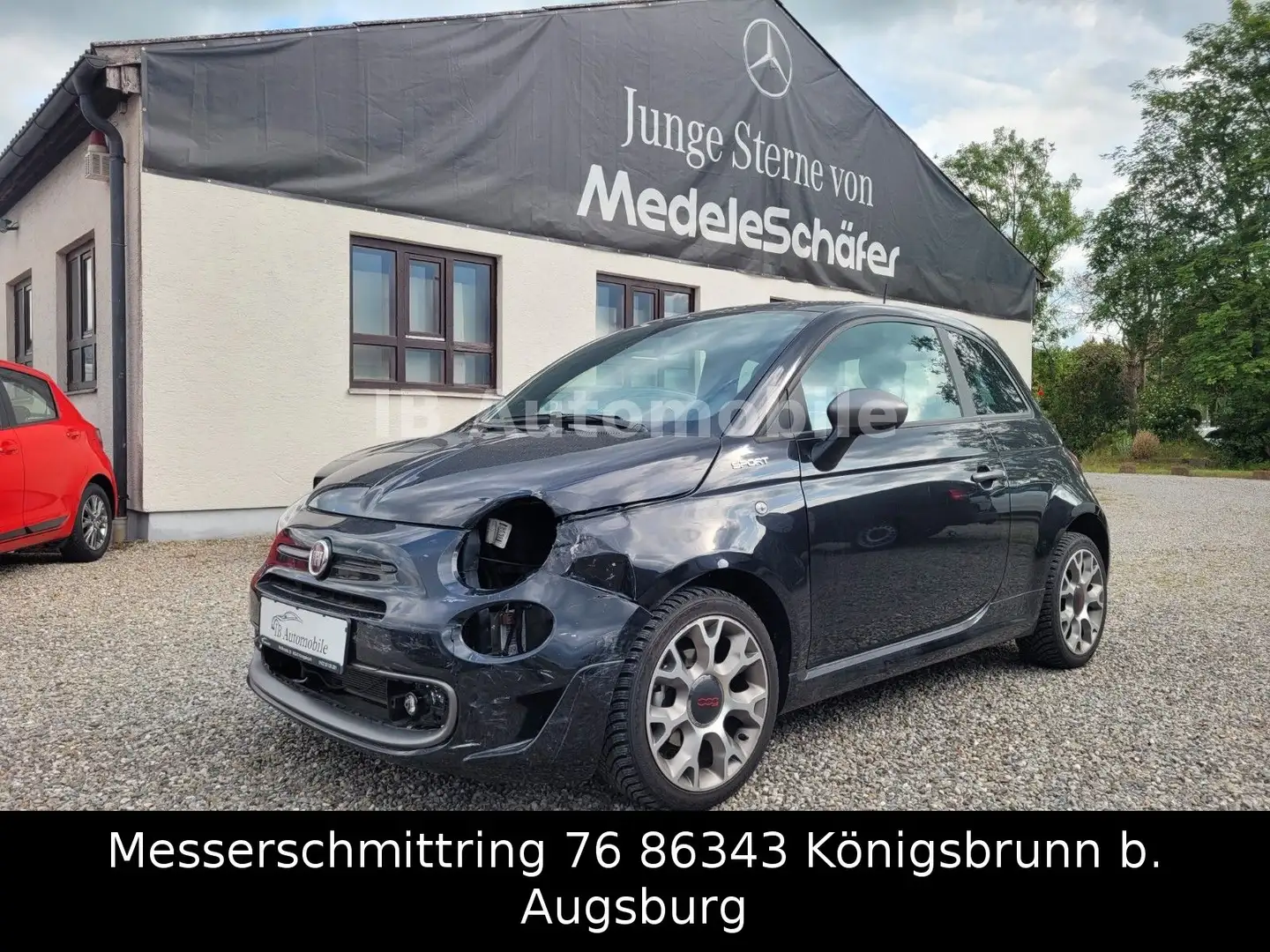 Fiat 500 Sport UNFALL VORNE Negro - 1