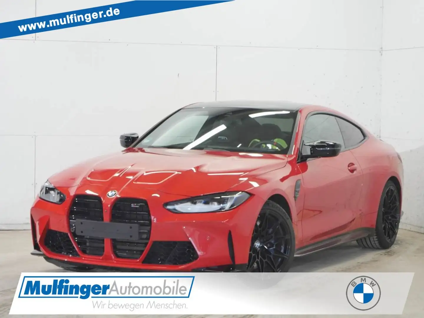 BMW M4 Comp.xDrive Leder HUD SurView CarbonD.19/20" Rot - 1