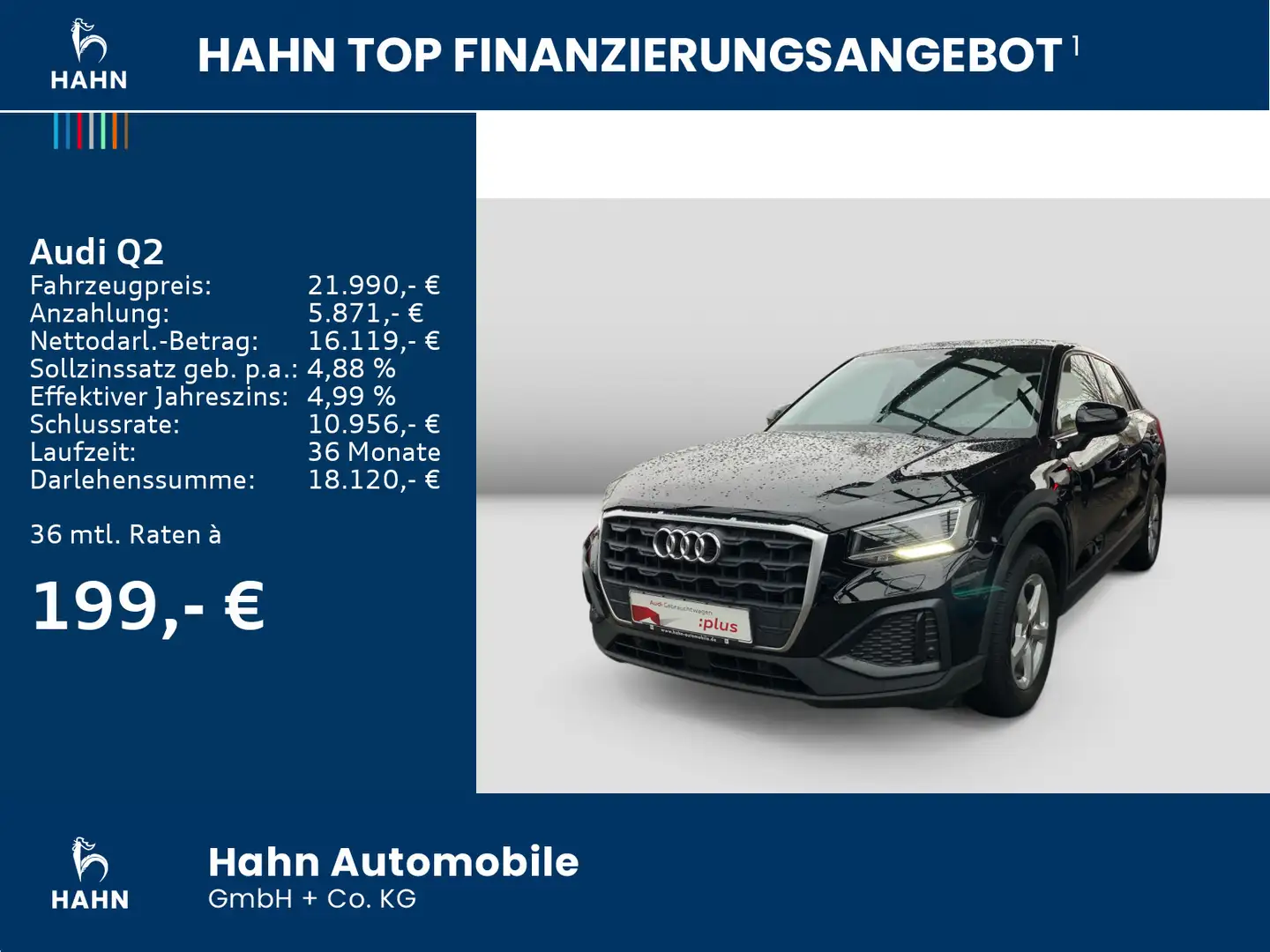 Audi Q2 30TDI S-Trc Virtual CAM AHK LED ACC Sitzh Noir - 2