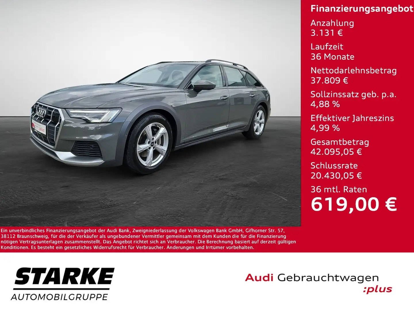 Audi A6 allroad 40 TDI S tronic quattro NaviPlus Matrix Memory ... Grau - 1