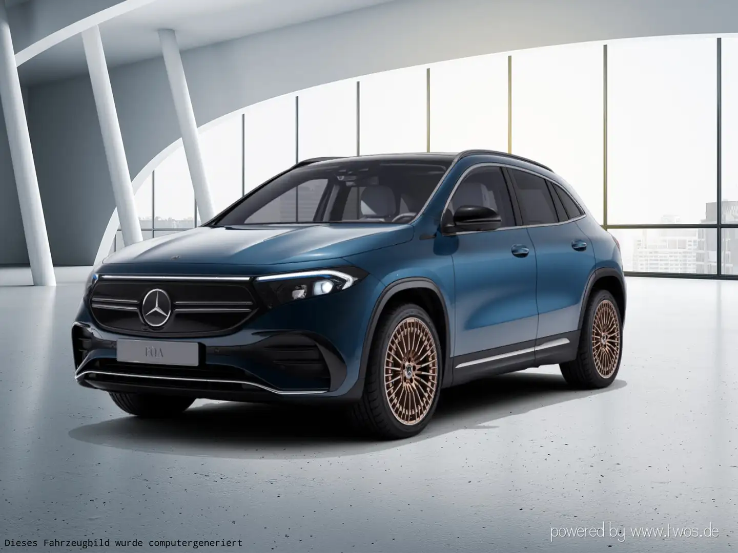 Mercedes-Benz EQA 300 EQA 300 4MATIC  Electric Art edition 1/Navi/Klima Blau - 2
