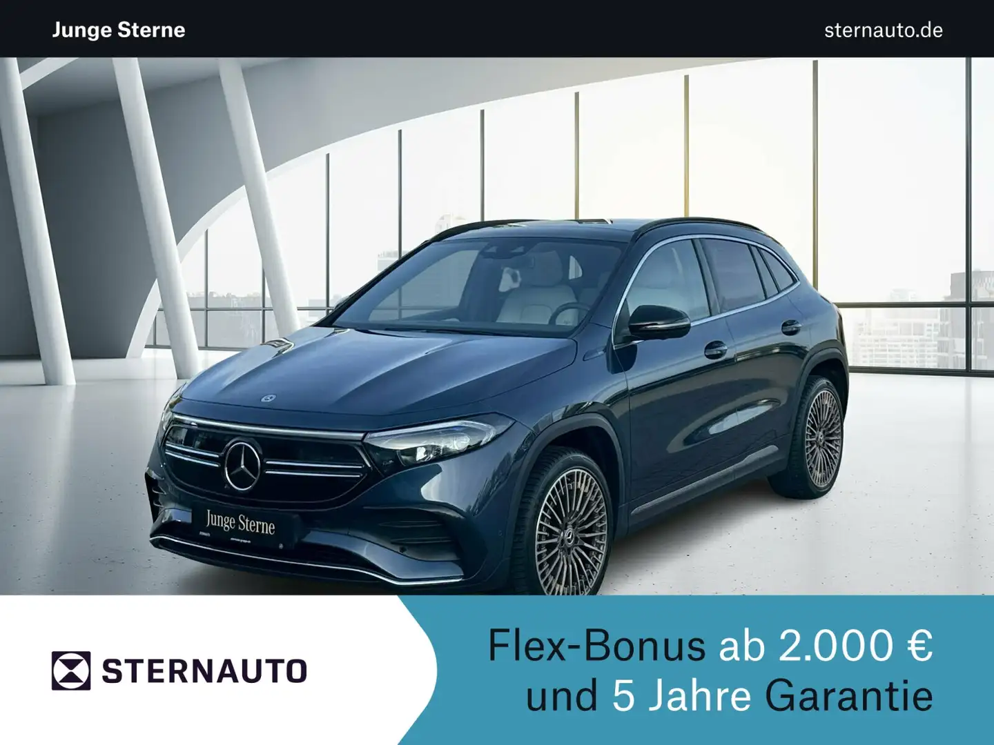 Mercedes-Benz EQA 300 EQA 300 4M AMG Edition 1 Pano.-Dach Electric Art Blauw - 1