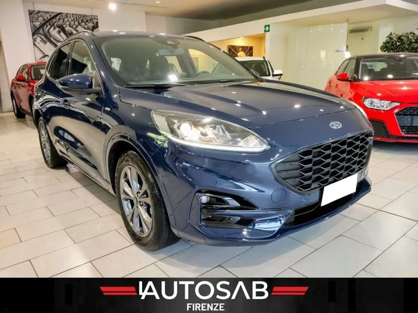 Ford Kuga 2.5 ST-Line Full Hybrid Automatic Navi Clima Aut. Blauw - 1