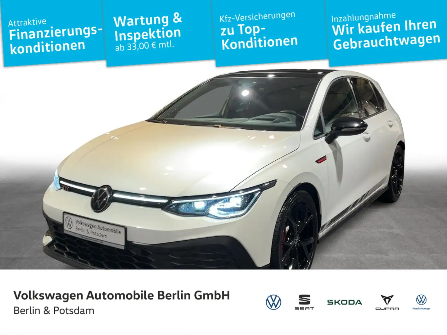 Volkswagen Golf GTI Golf VIII GTI 2.0TSI DSG Clubsport P-DACH H&K NA Weiß - 1