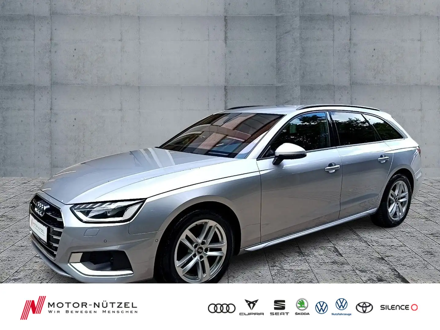 Audi A4 35 TDI S-TR S-LINE MATRIX+NAVI+AHK+ACC Silber - 1