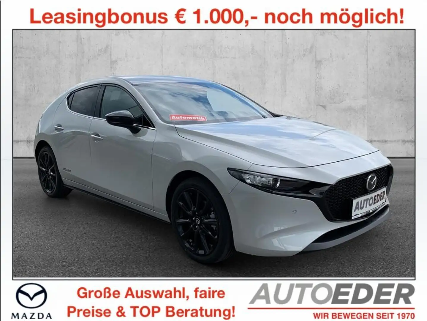 Mazda 3 Mazda3 e-Skyactiv-G140 Homura Aut. Weiß - 1