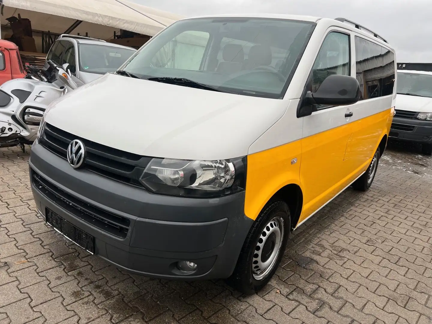 Volkswagen T5 Transporter T5 * 9 Sitzer * GASANLAGE * Schiebetür Weiß - 1