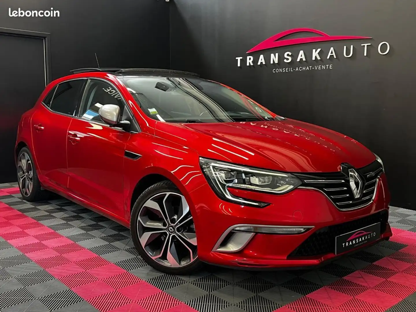 Renault Megane IV BERLINE TCe 130 EDC7 GT Line ORIGINE FRANCE AFF Rouge - 1