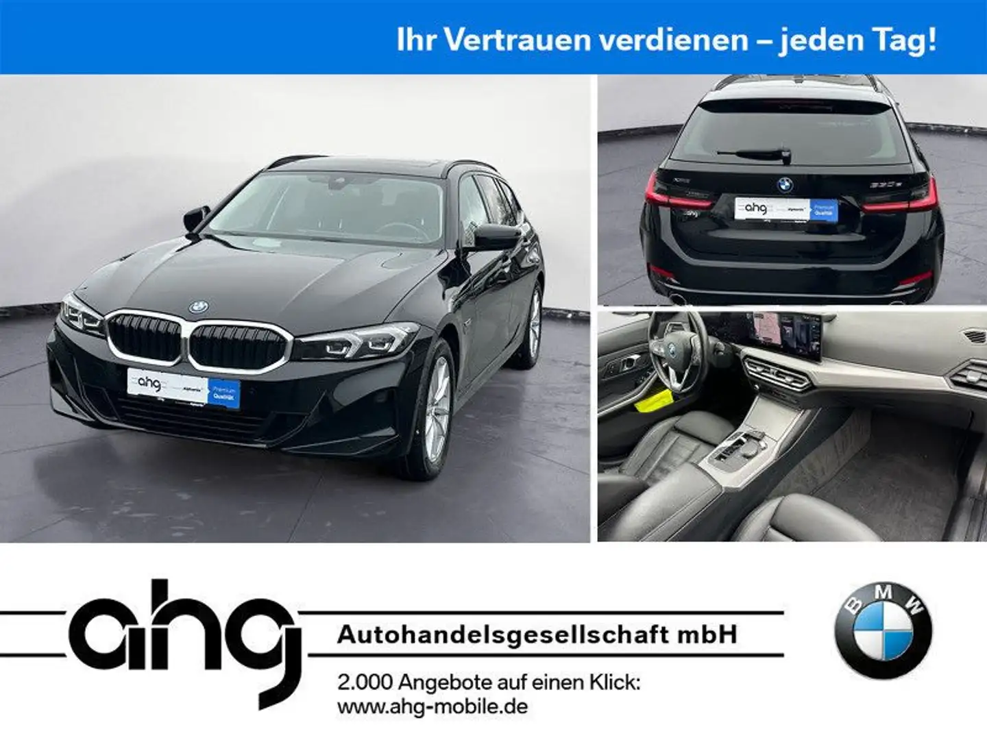 BMW 330 e xDrive Touring Panorama-Glasdach AHK Schwarz - 1