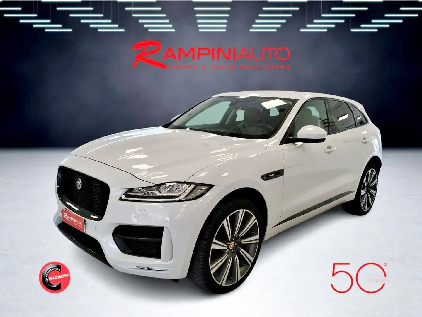 Jaguar F-Pace 2.0 D 180 CV AWD aut. R-Sport Unico Proprietario Bianco - 1