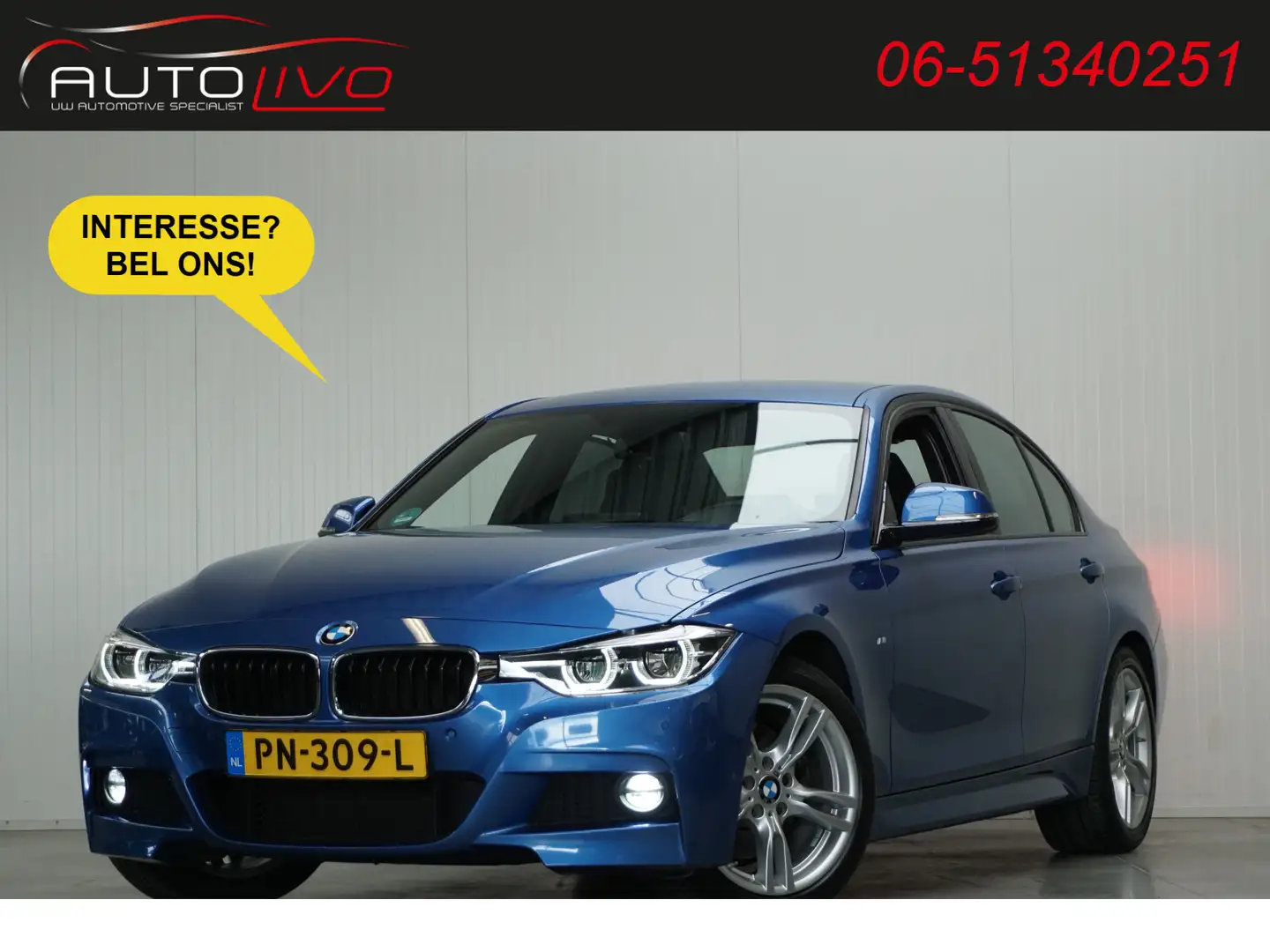 BMW 330 3-serie 330i High Executive NL AUTO! M-SPORT XENON Blau - 1