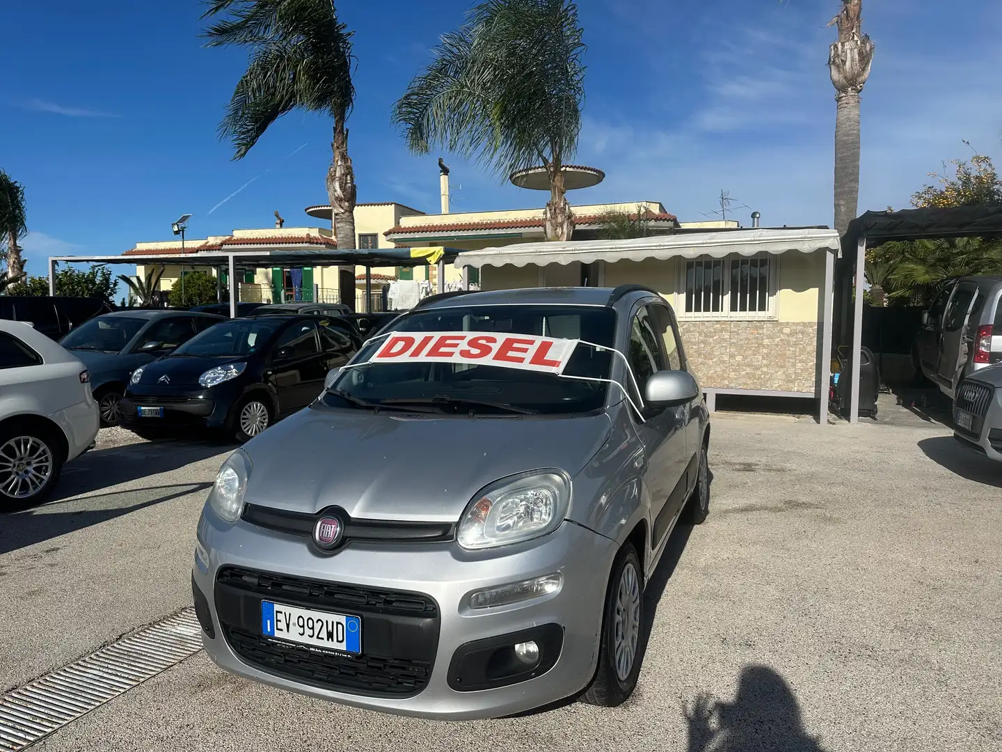 Fiat Panda Panda 1.3 mjt 16v Lounge 75cv Gris - 1