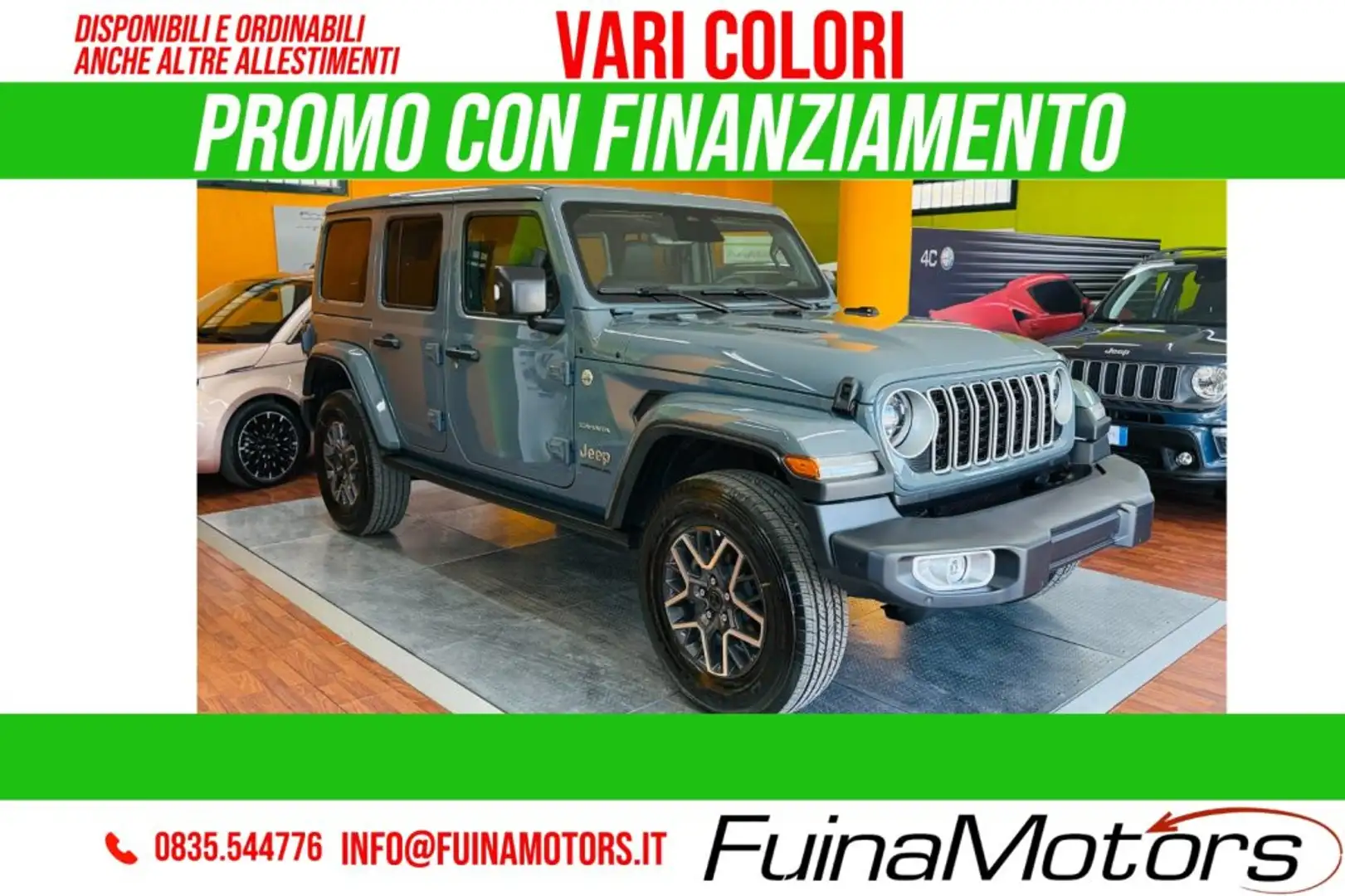 Jeep Wrangler Unlimited 2.0 Turbo Sahara NUOVO Grigio - 1