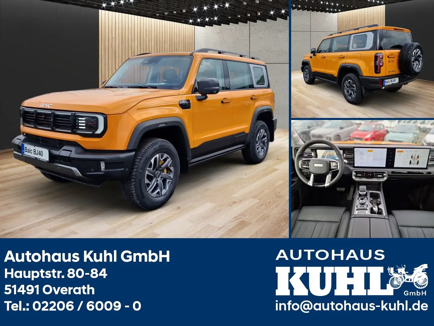BAIC BJ40 2.0 AT 4WD+3Jahre Gar AHK Leder+Klimaauto Naranja - 1