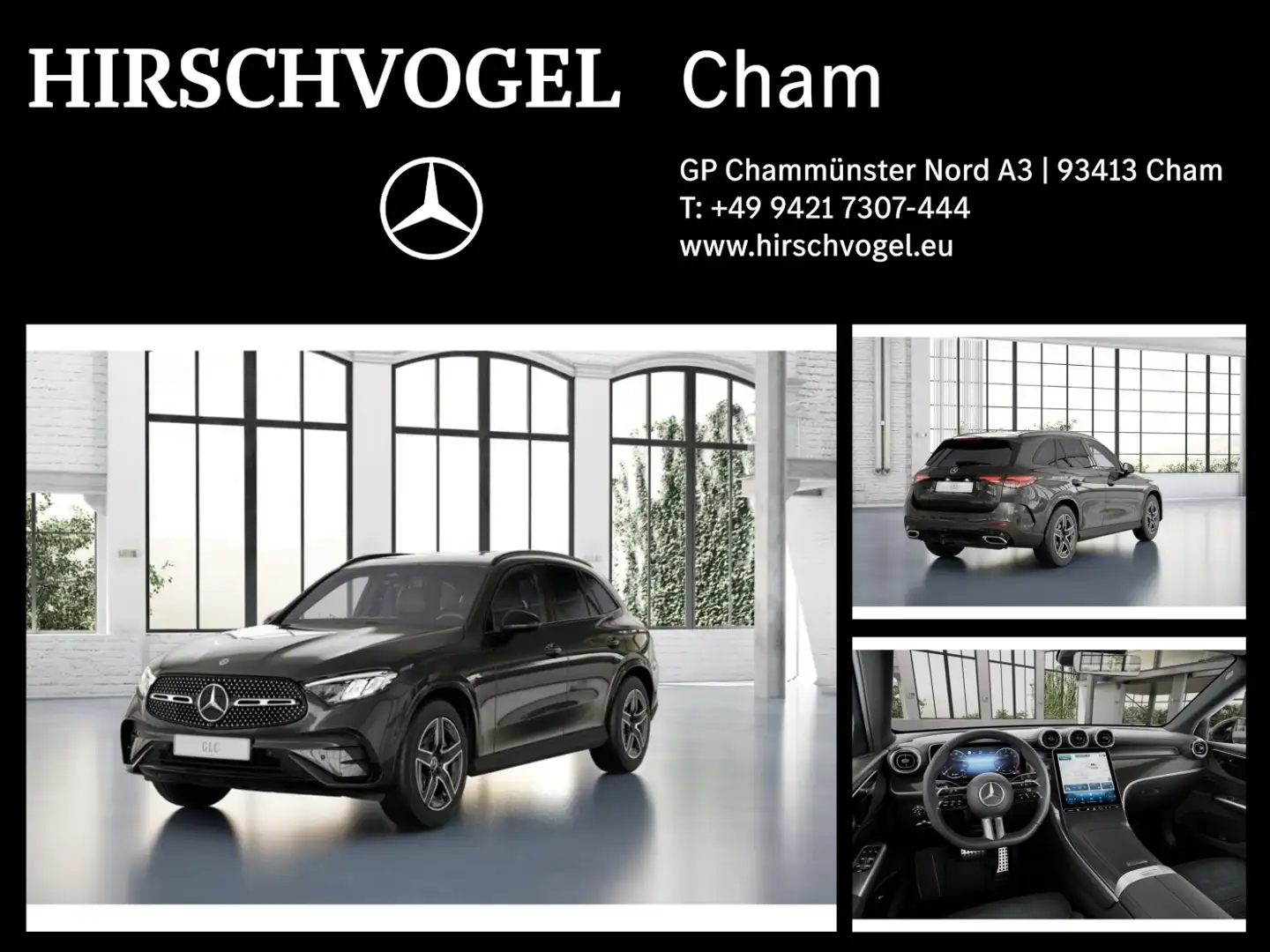 Mercedes-Benz GLC 200 4M AMG-Line+Night+AHK+DISTRONIC+MBUX+LED Grau - 1