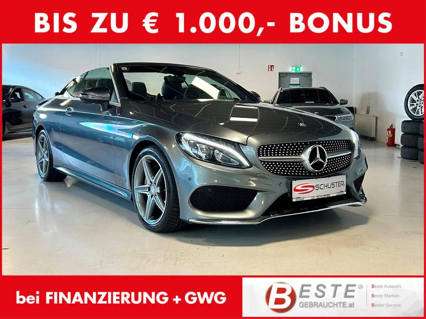 Mercedes-Benz C 220 d Cabrio *AMG* Grau - 1