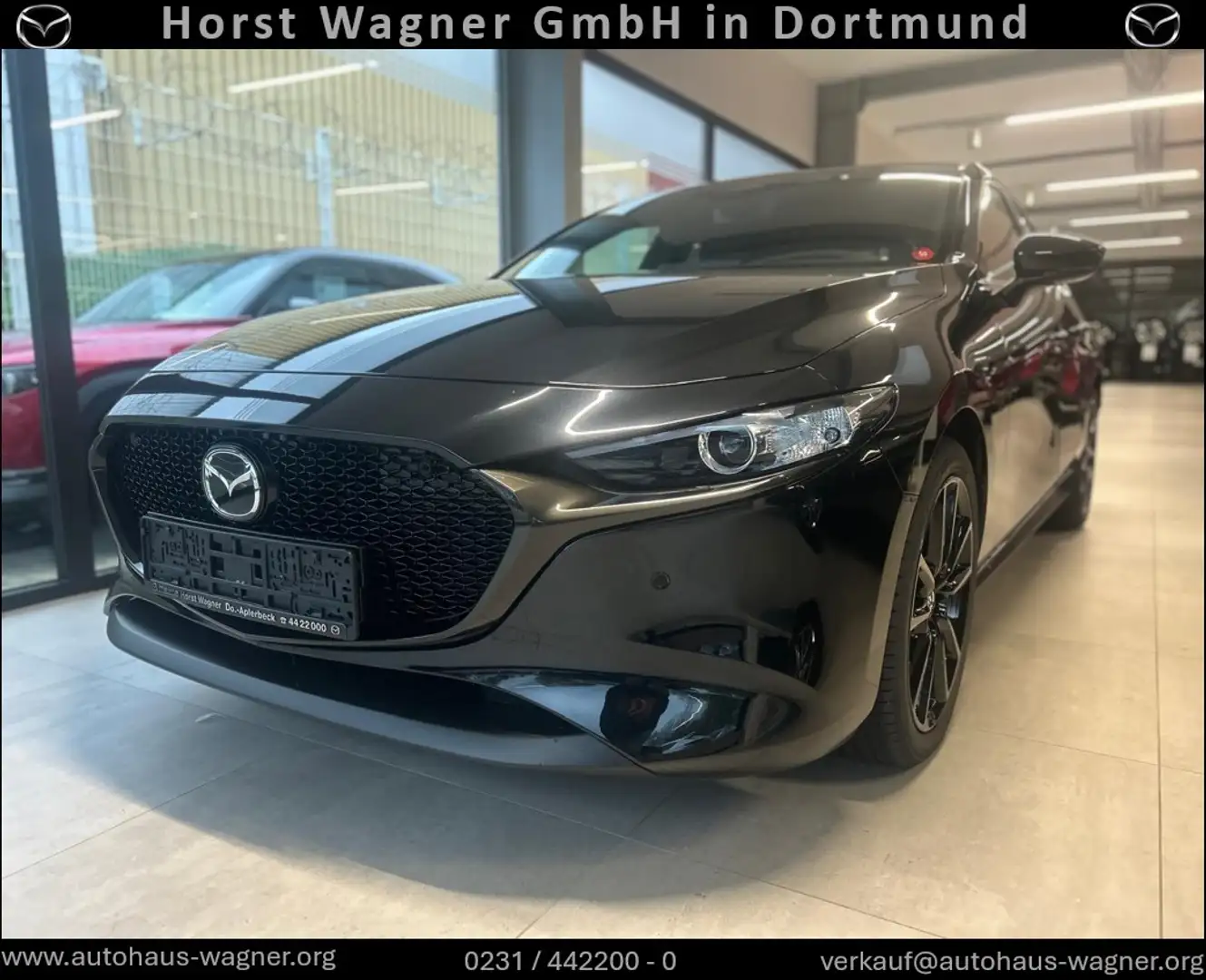 Mazda 3 Homura 140 PS *Navi*LED*ALEXA*Vorführwagen* Schwarz - 1