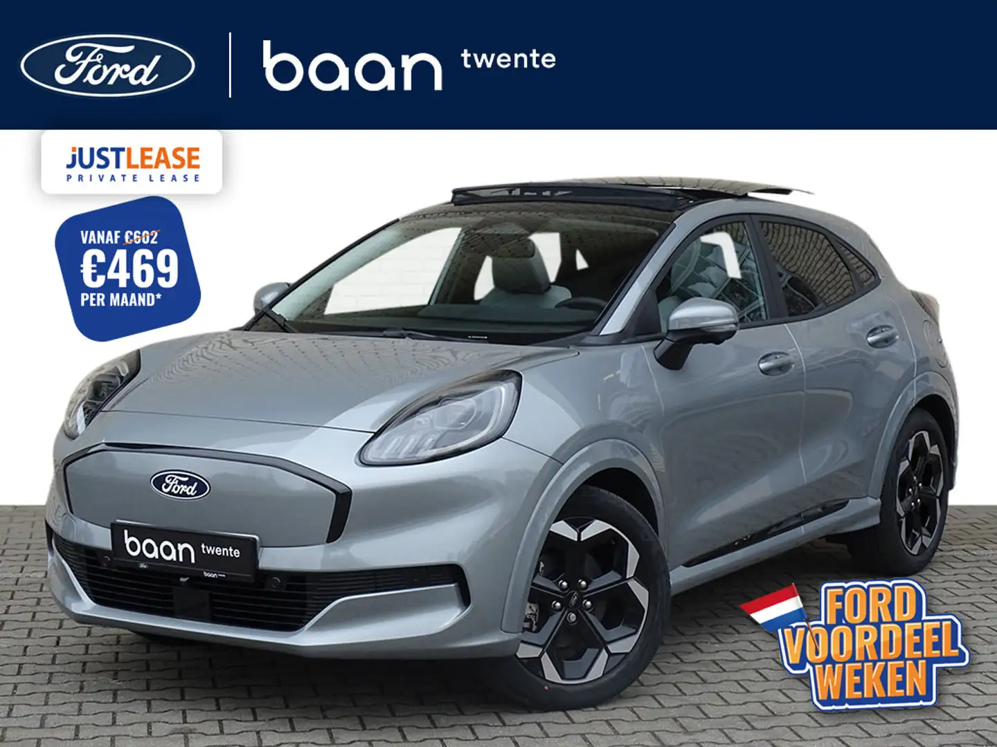 Ford Puma Gen-E Premium 44 kWh | Panoramadak | Winterpack | Zilver - 1