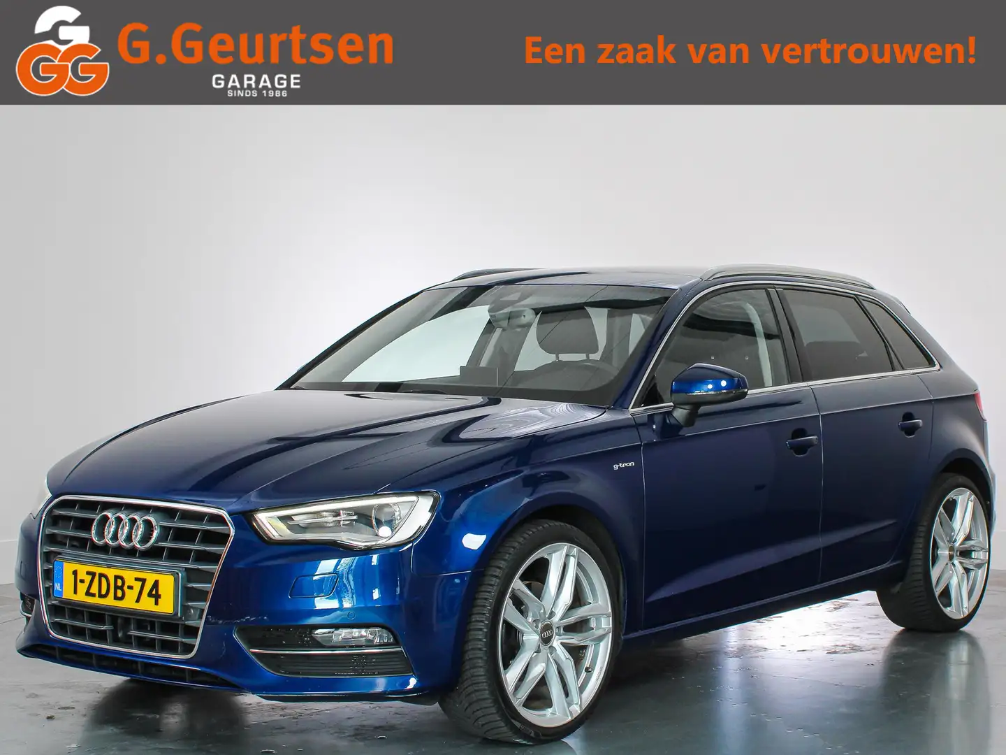Audi A3 Sportback 1.4 TFSI G-tron, Trekhaak, ACC, Navigati Blauw - 1