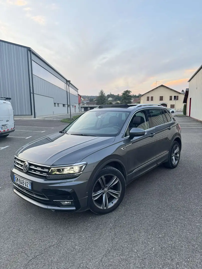 Volkswagen Tiguan 2.0 Bi-TDI 240 DSG7 4Motion Black R-Line Gris - 1