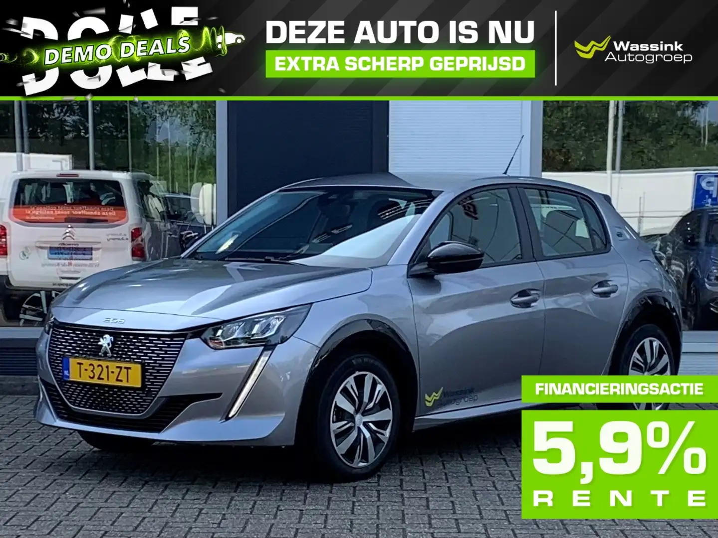 Peugeot e-208 EV 50kWh I DEMO DEAL I 136pk Active Pack 3-FASE | Grau - 1