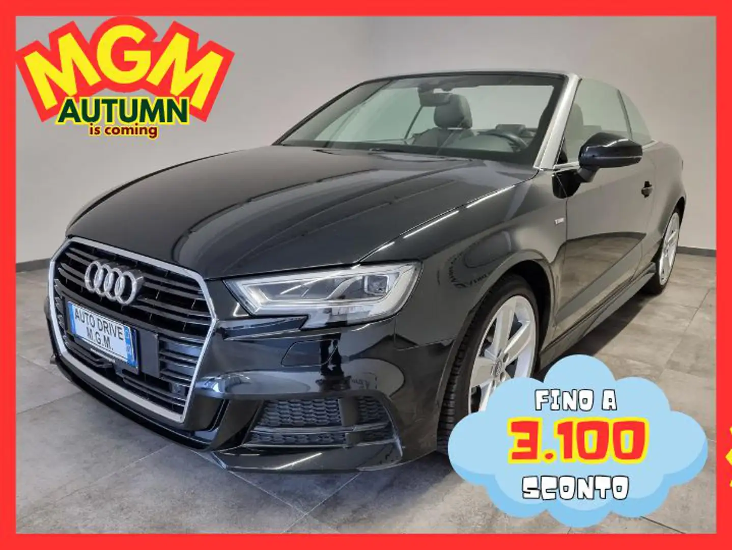 Audi A3 Cabrio 35 TFSI S tronic COD S LINE Schwarz - 1