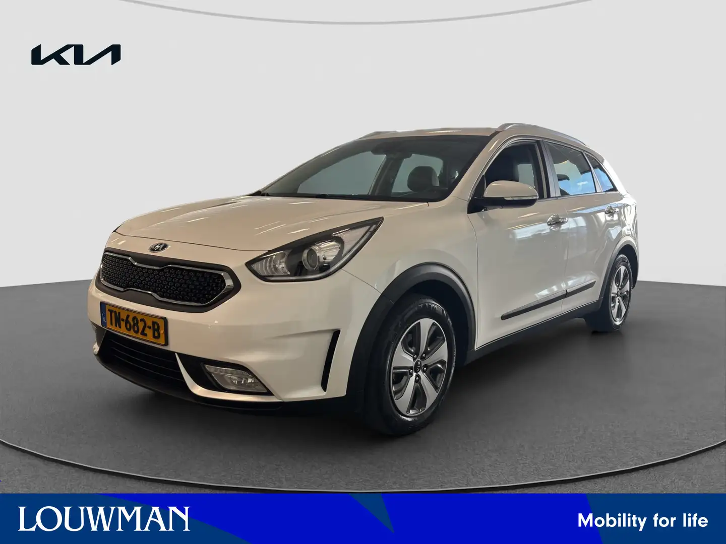 Kia Niro 1.6 GDi Hybrid DynamicLine | Airco Aut. | Parkeers Wit - 1