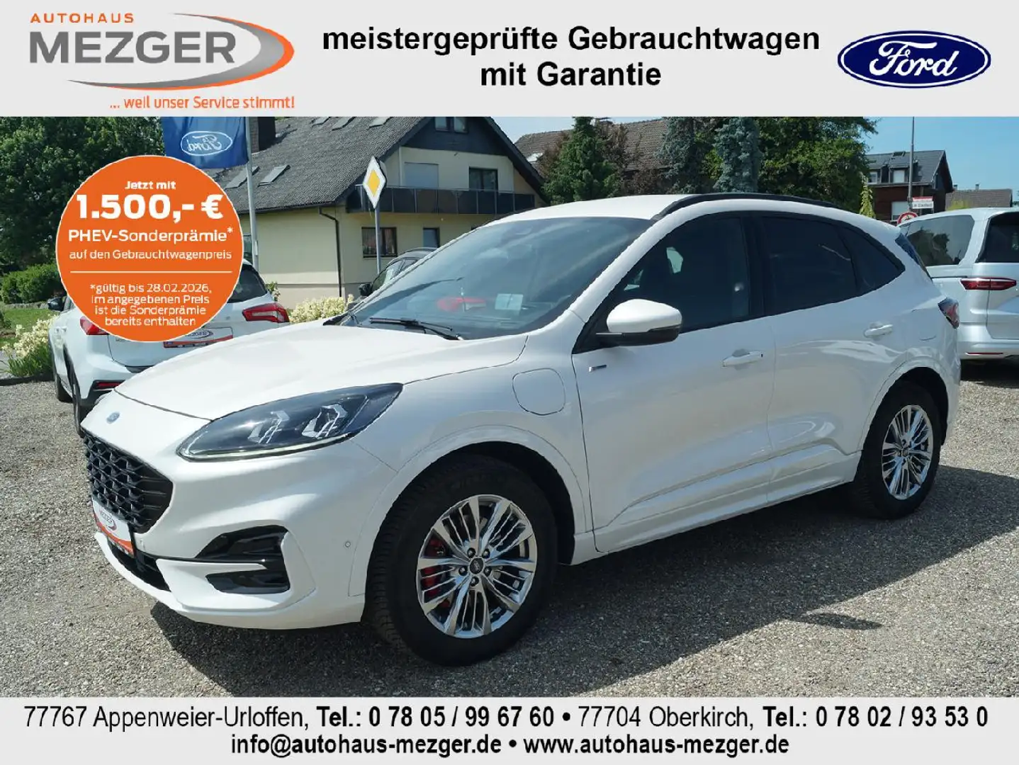 Ford Kuga Plug-In Hybrid ST-Line X Weiß - 2