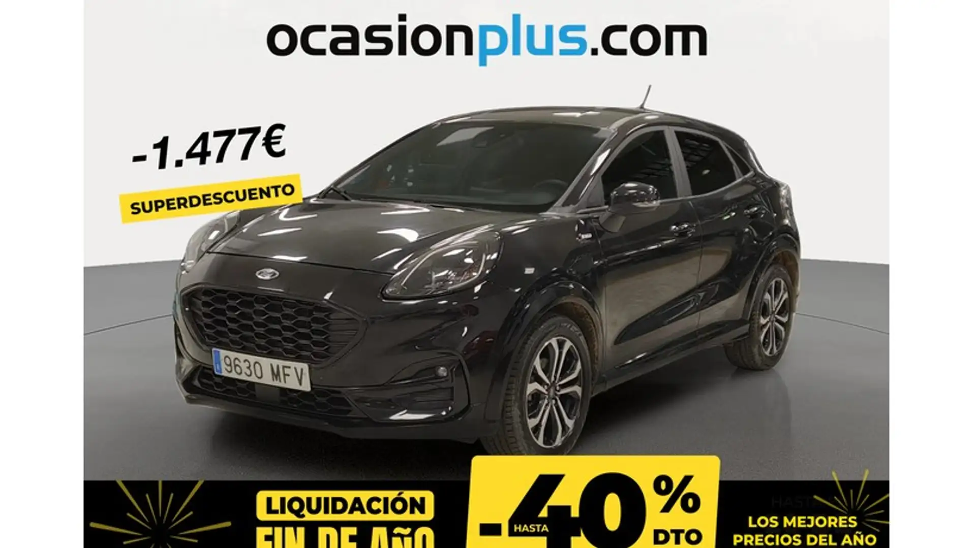 Ford Puma 1.0 EcoBoost MHEV ST-Line 125 Noir - 1