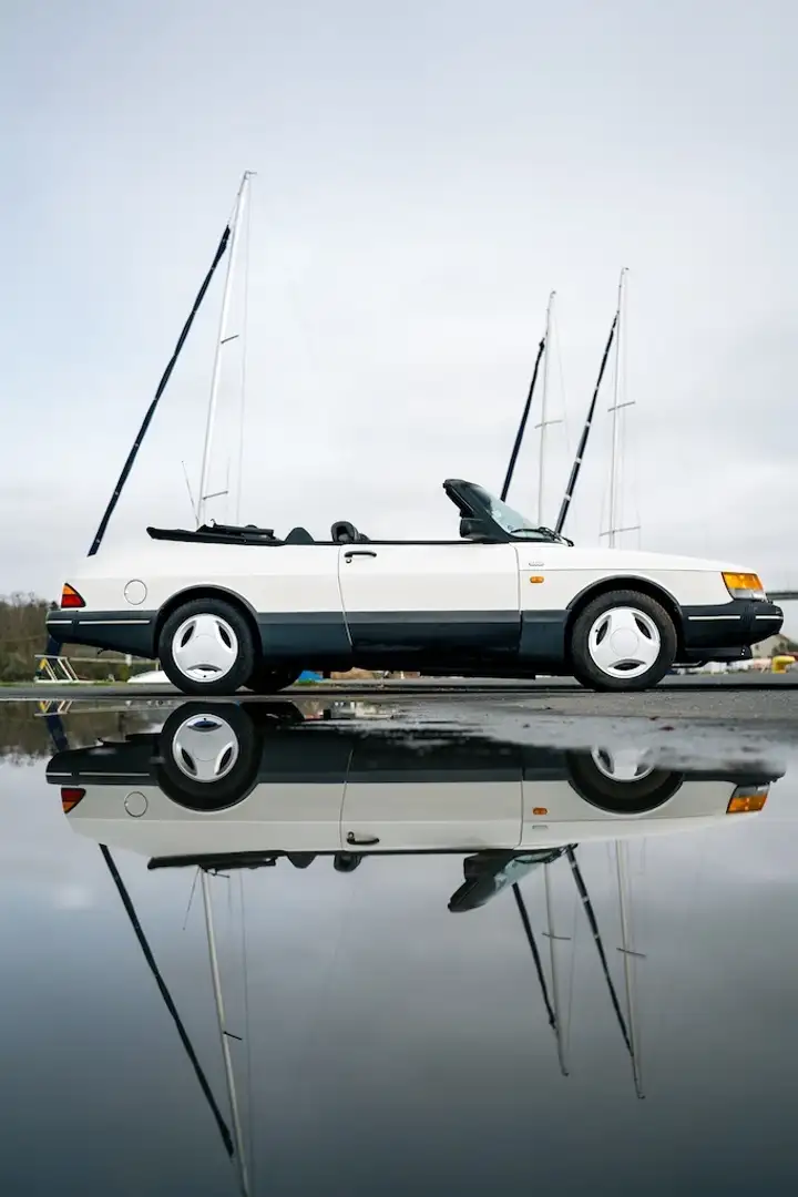 Saab 900 Turbo 16S Cabriolet Blanc - 1