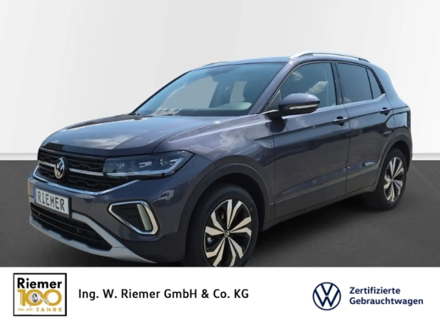 Volkswagen T-Cross 1.0 TSI DSG Style AHK IQ.Drive Allwetter Cam Grau - 1