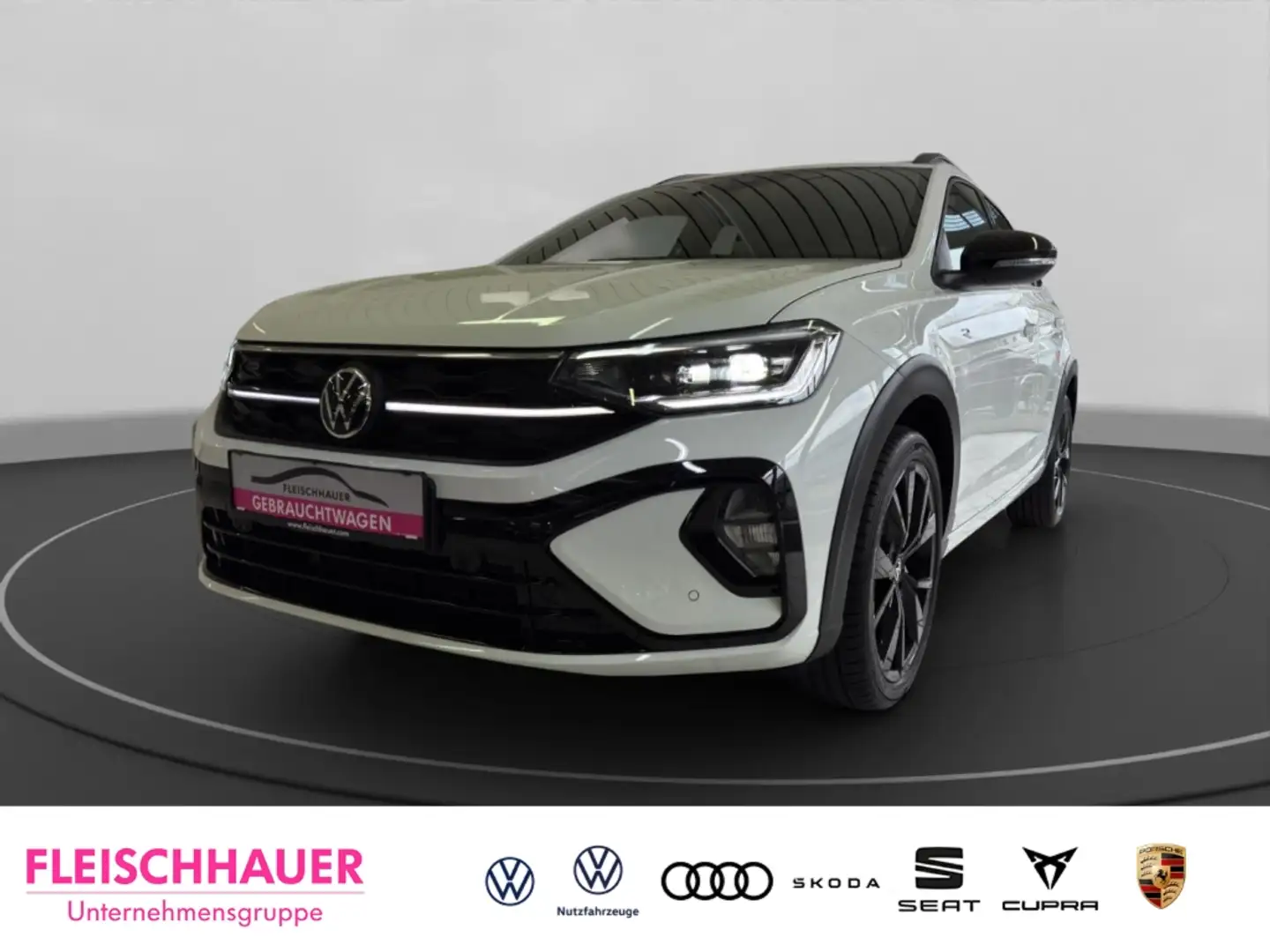 Volkswagen Taigo R-Line 1.0l TSI LED+ACC+PDC V&H+SHZ+DC+DESIGN-BLAC Weiß - 1