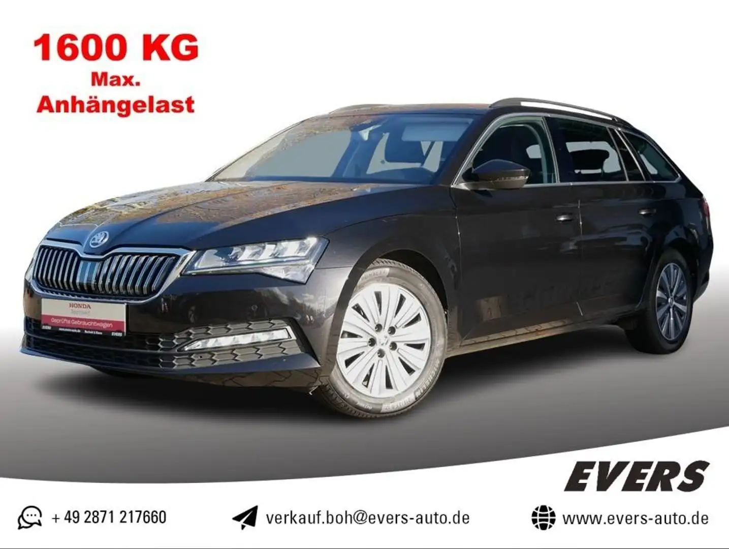 Skoda Superb Combi 1.5 TSI DSG AMBITION AHK+NAVI+ACC Noir - 1