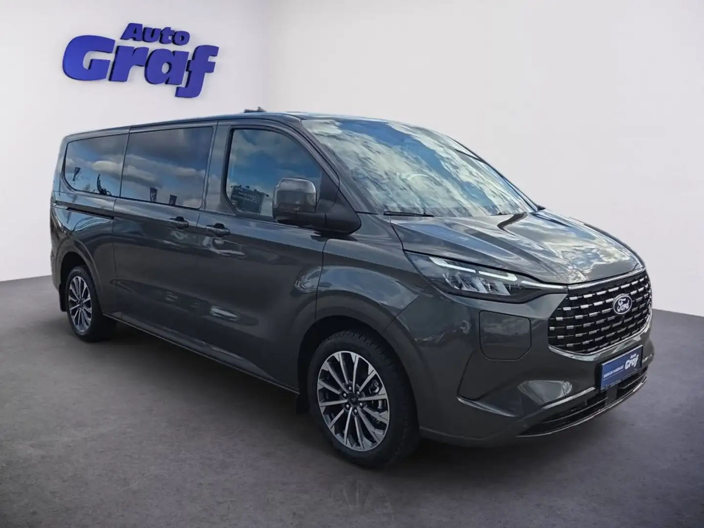 Ford Tourneo Custom Bus 2,5 PHEV 340 L2H1 FWD Titanium X Grau - 2