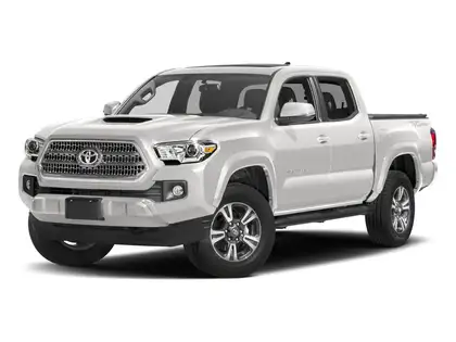 White 2017 Toyota Tacoma Pickup Truck Four-Wheel Drive 