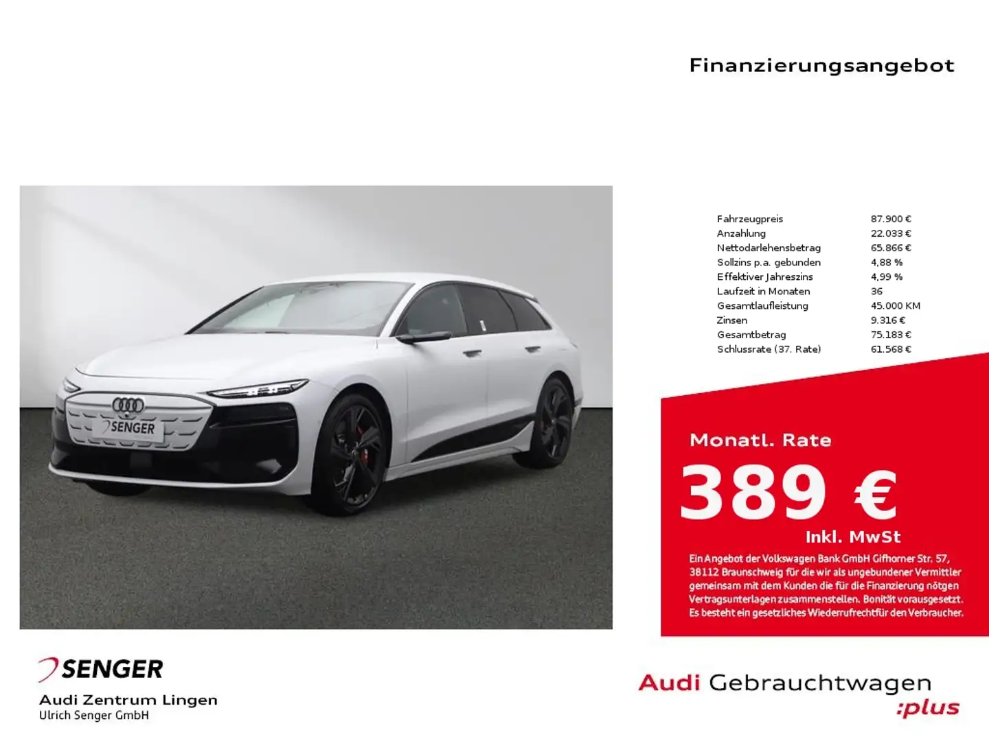 Audi S6 Avant e-tron Digitales Cockpit Navi Memory-P. Blanco - 1
