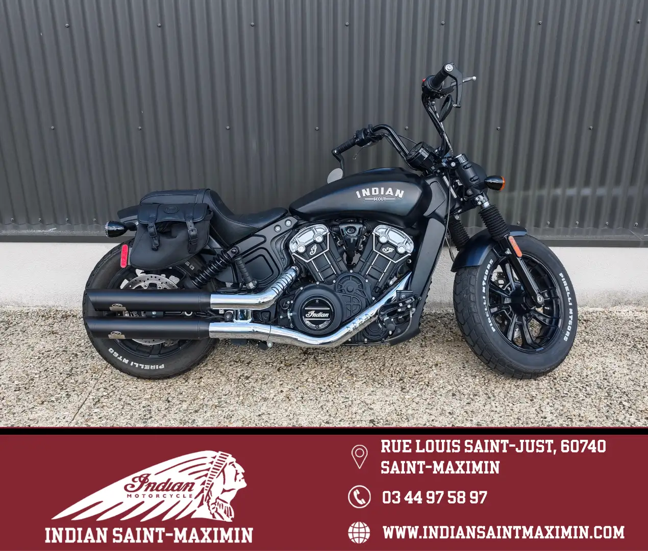 Indian Scout Zwart - 1