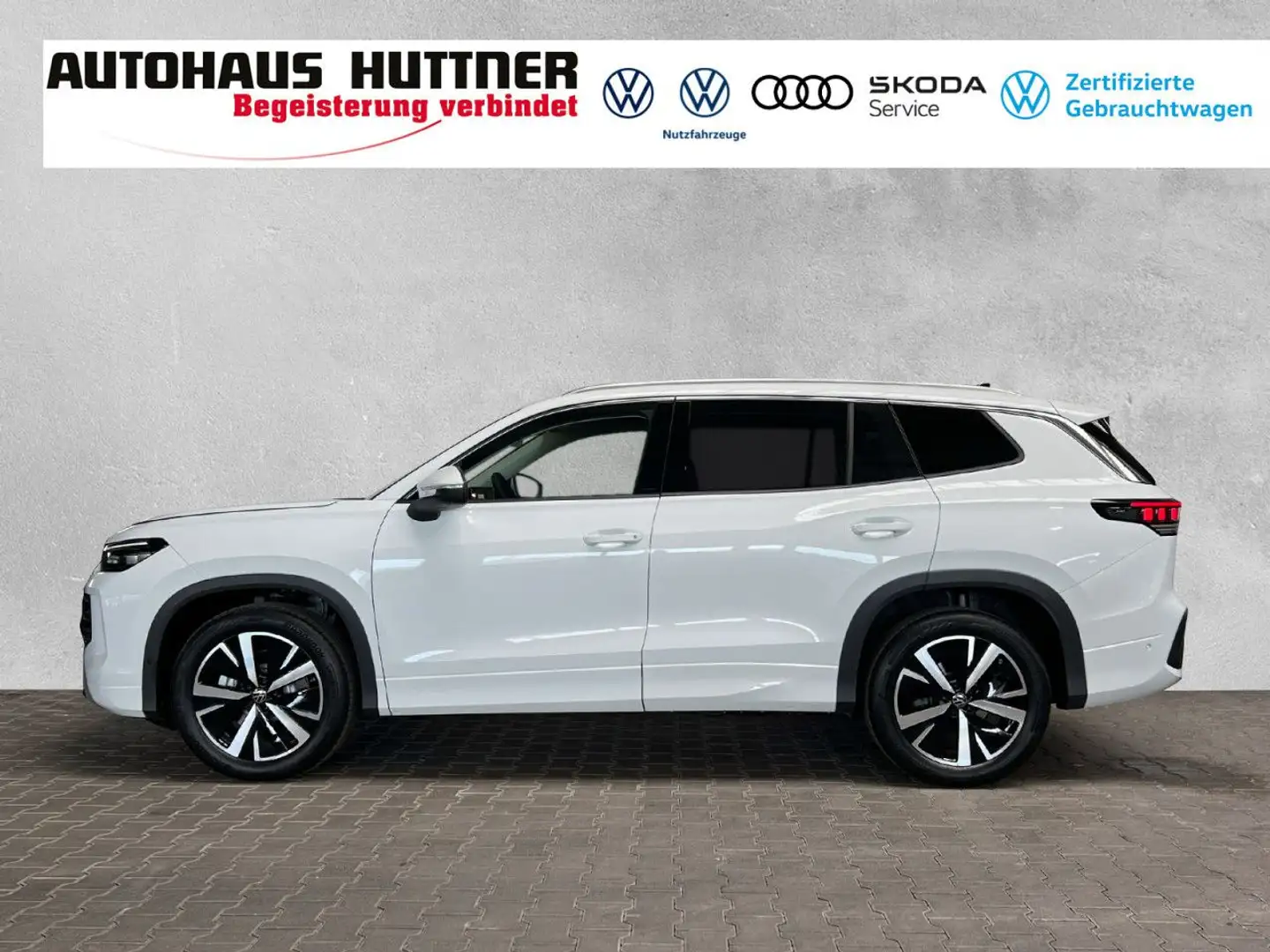 Volkswagen Tayron ELEGANCE 1.5 eTSI DSG AHK 7-SITZER LED Navi Weiß - 2