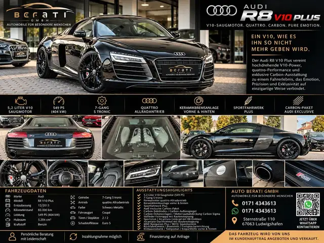 Audi 5.2 V10 plus S-tronic quattro|Carbon|Ceramic