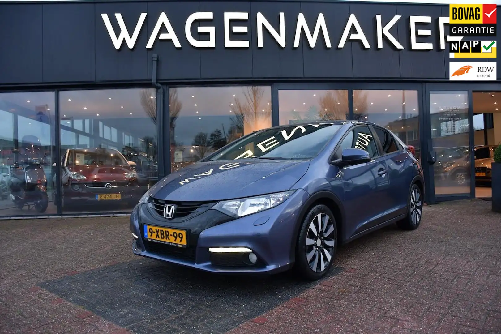 Honda Civic 1.8 Lifestyle Clima|Cruise|Cam|Stoelvw|Trekhaak Blau - 1