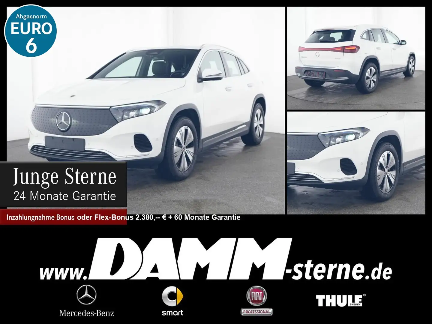 Mercedes-Benz EQA 300 EQA 300 4M Progr. Adv.+/AHK/FAP/MEMORY/LRH/+Flex Blanc - 1