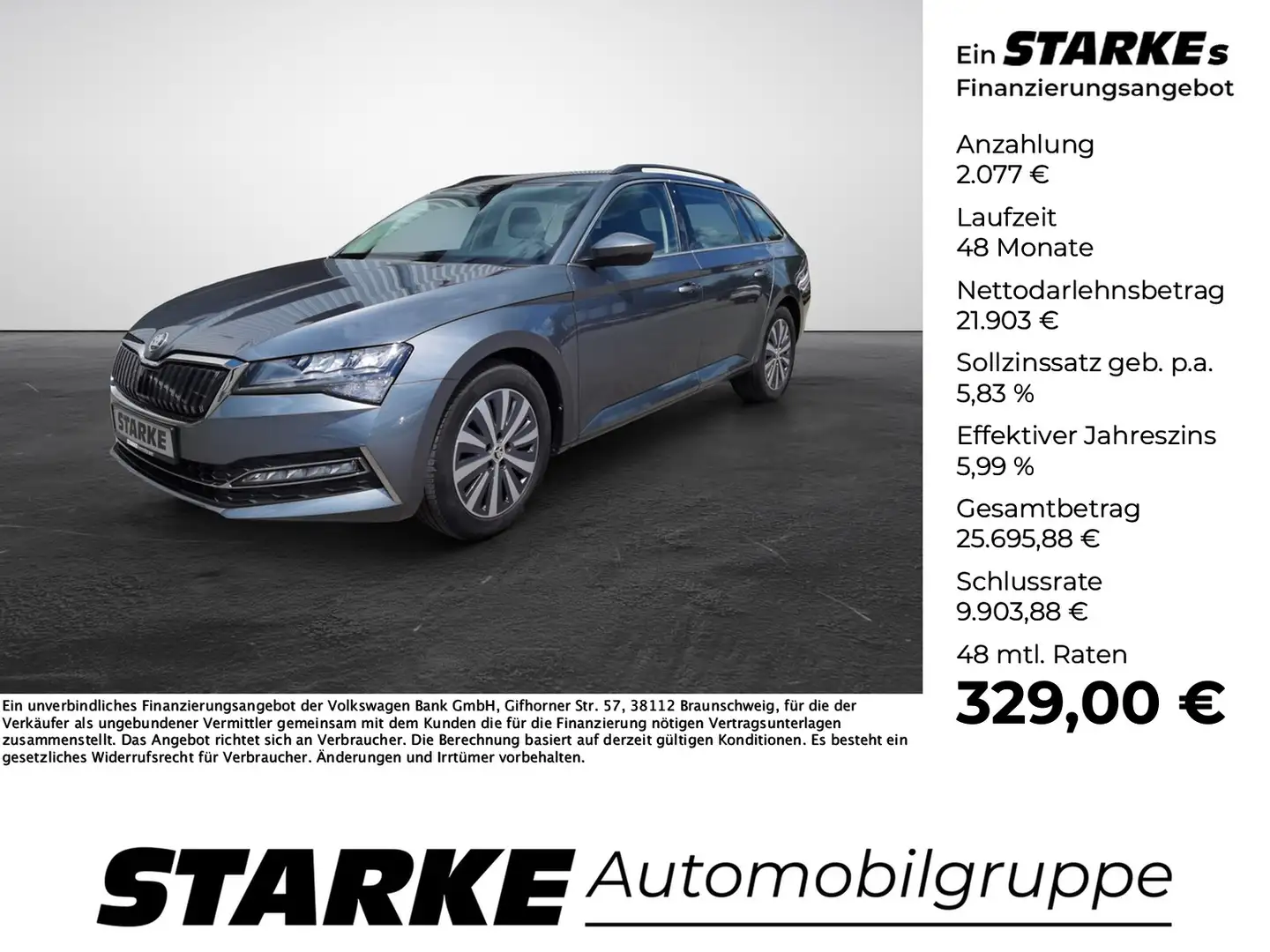 Skoda Superb Combi 1.4 TSI iV DSG Ambition Grau - 1