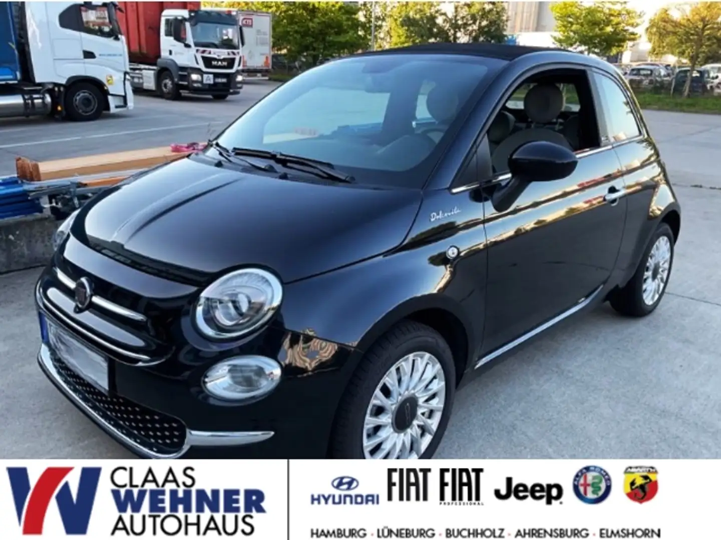 Fiat 500C DolceVita 1.0 Mild Hybrid EU6d UConnect elektron. Schwarz - 1